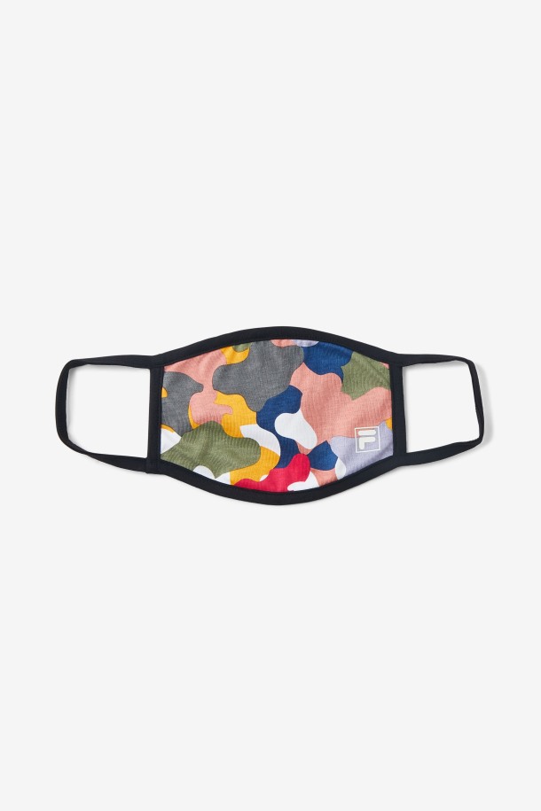 Mascarilla Facial De Tela Multicolor Rainbow Camo Fila Outlets