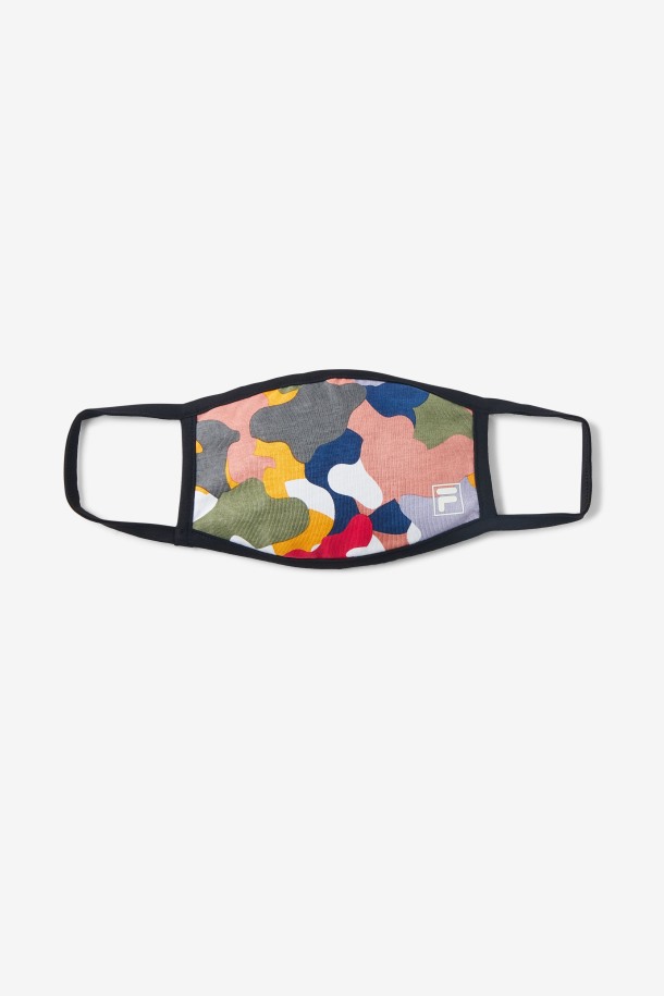 Mascarilla Facial De Tela Multicolor Rainbow Camo Fila Outlets