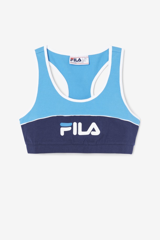 Kairi Bra Top Fila Outlets Azul Francés