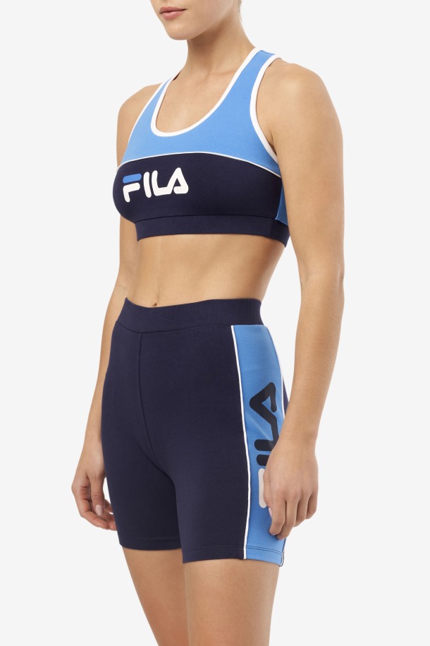 Kairi Bra Top Fila Outlets Azul Francés