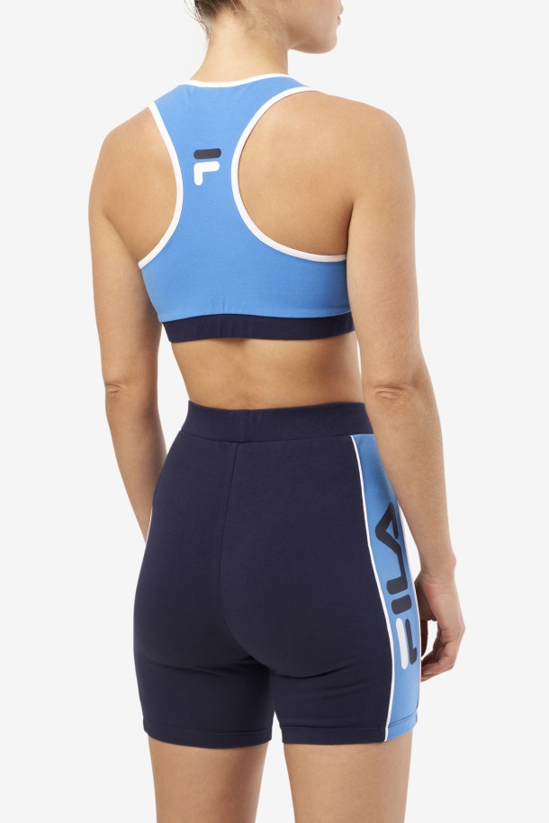 Kairi Bra Top Fila Outlets Azul Francés
