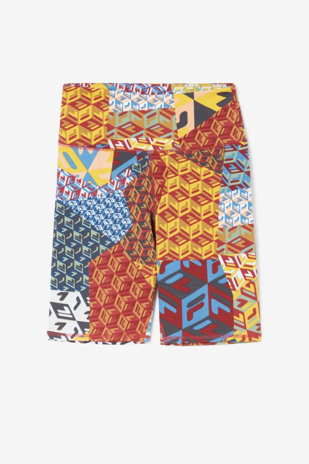 Ocean/amarillo/blanco Elowen Bike Short Fila Outlet