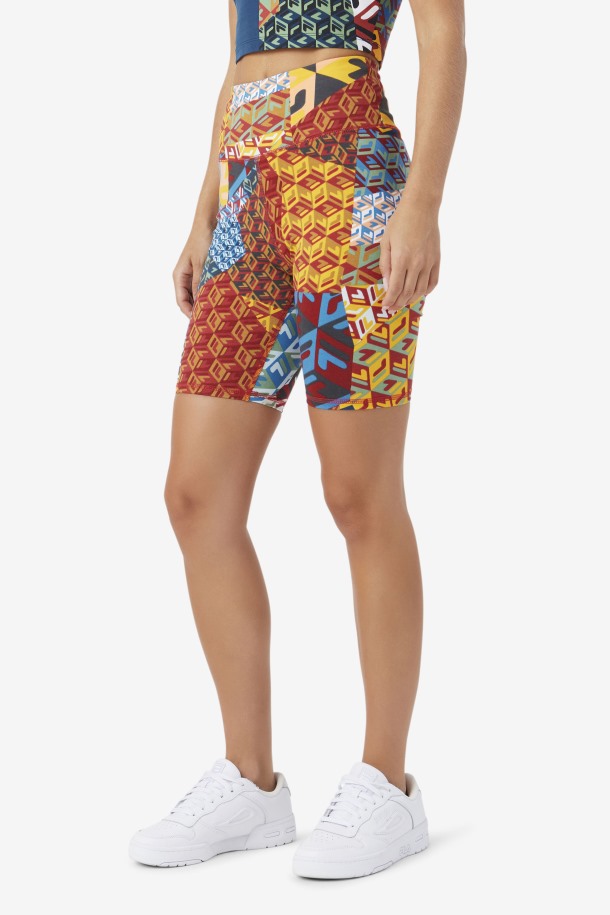Ocean/amarillo/blanco Elowen Bike Short Fila Outlet