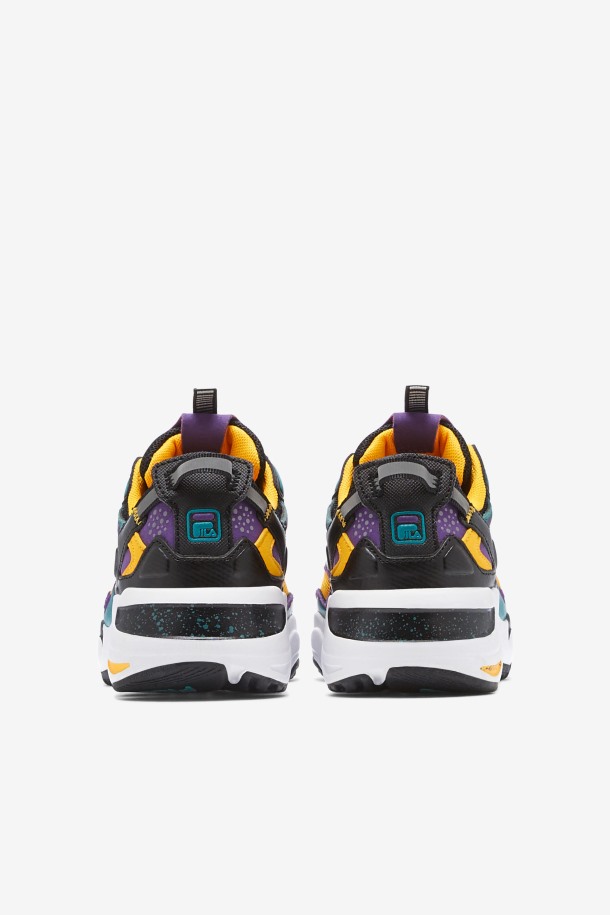 Negro/morado/blanco Niños Pequeños Ray Tracer Apex Fila Outlet
