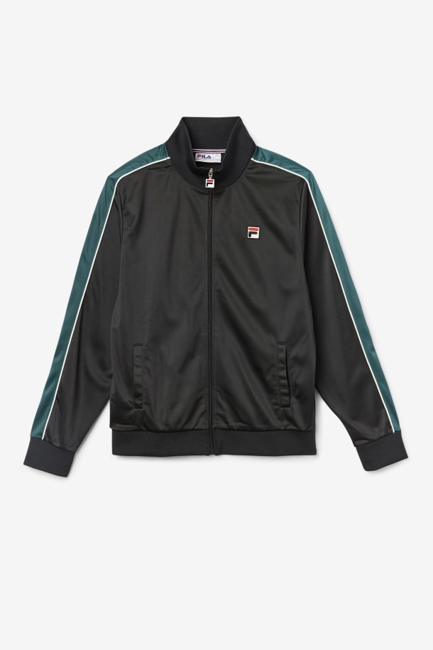 Chaqueta De Chándal Fila Outlets Wicks Negro/junio Bug/blanco
