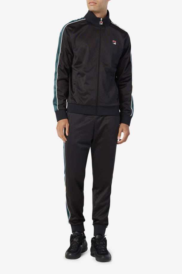 Chaqueta De Chándal Fila Outlets Wicks Negro/junio Bug/blanco
