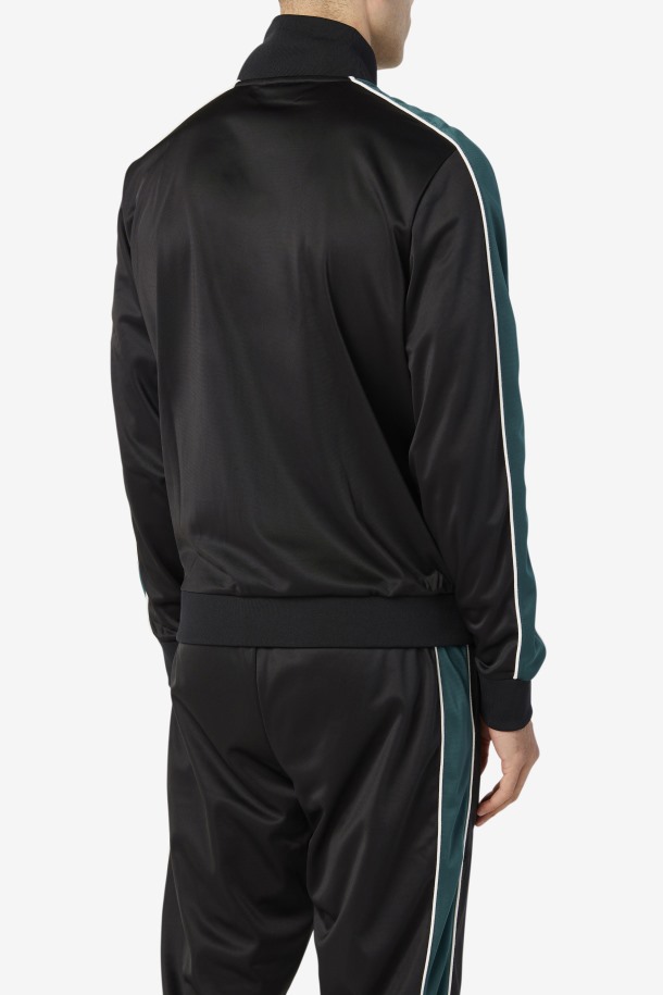 Chaqueta De Chándal Fila Outlets Wicks Negro/junio Bug/blanco