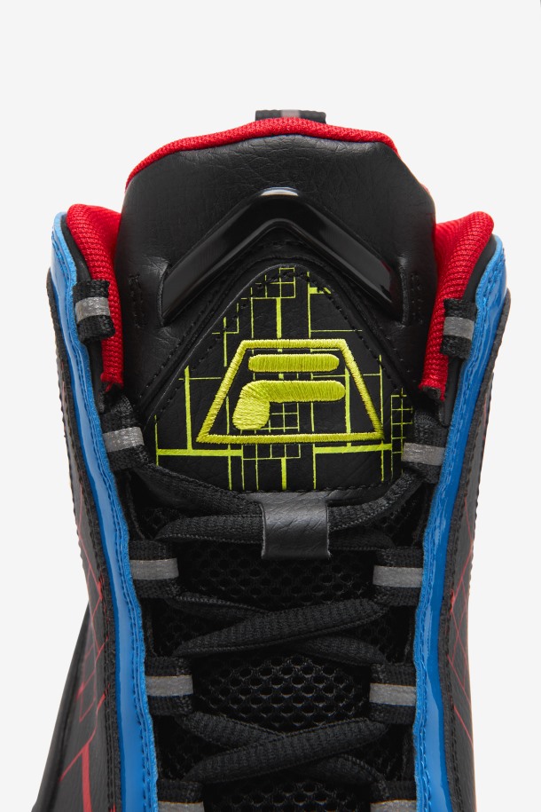 Fila Grant Hill 2 Para Hombre Negro/azul/rojo