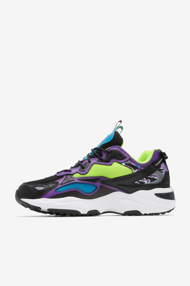 Negro/blanco/morado Fila Outlets Hombre Ray Tracer Apex