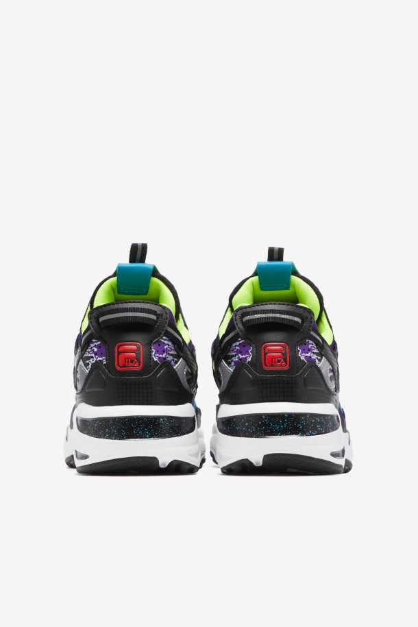 Negro/blanco/morado Fila Outlets Hombre Ray Tracer Apex