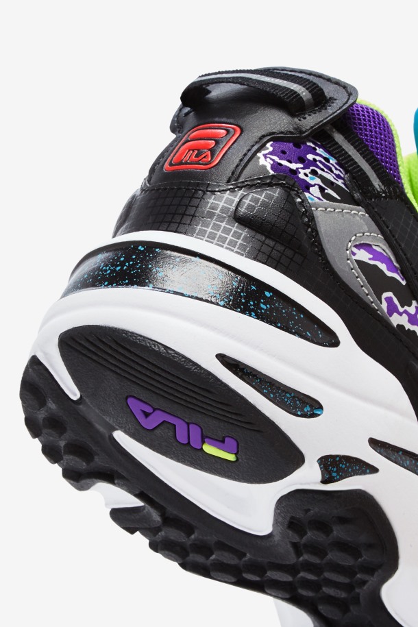 Negro/blanco/morado Fila Outlets Hombre Ray Tracer Apex