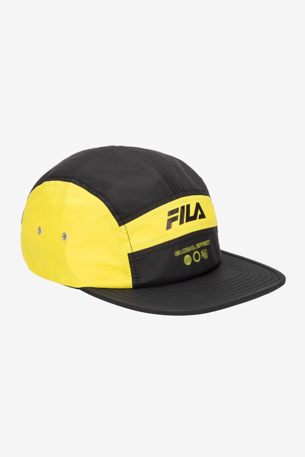 Gorra Camper 5 Paneles Fila Outlets Lime Punch/black