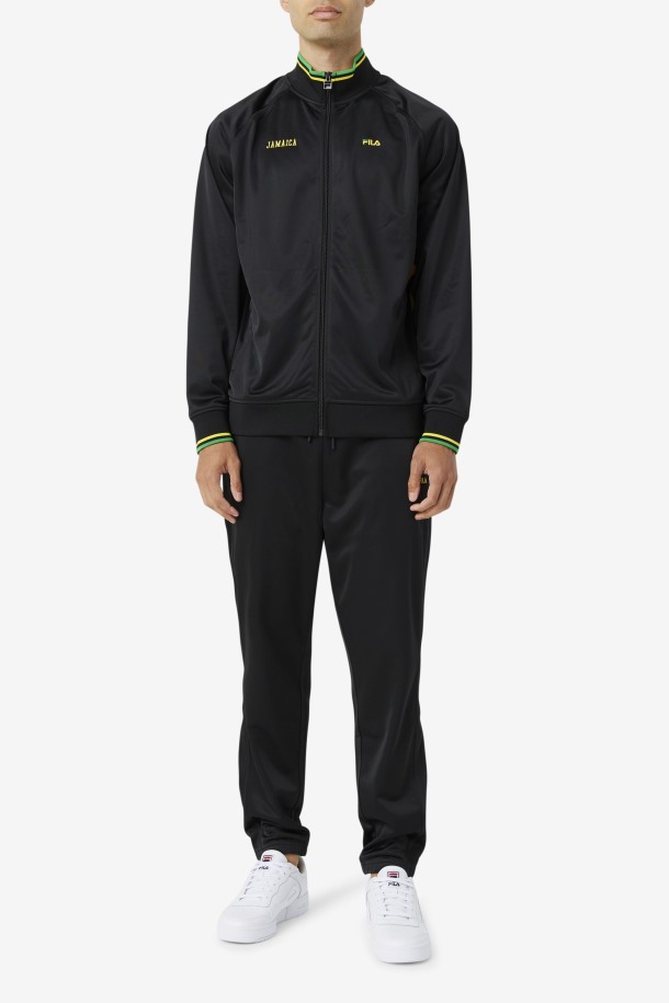 Outlet De Fila De Pantalones Jamaica Negro/blanco