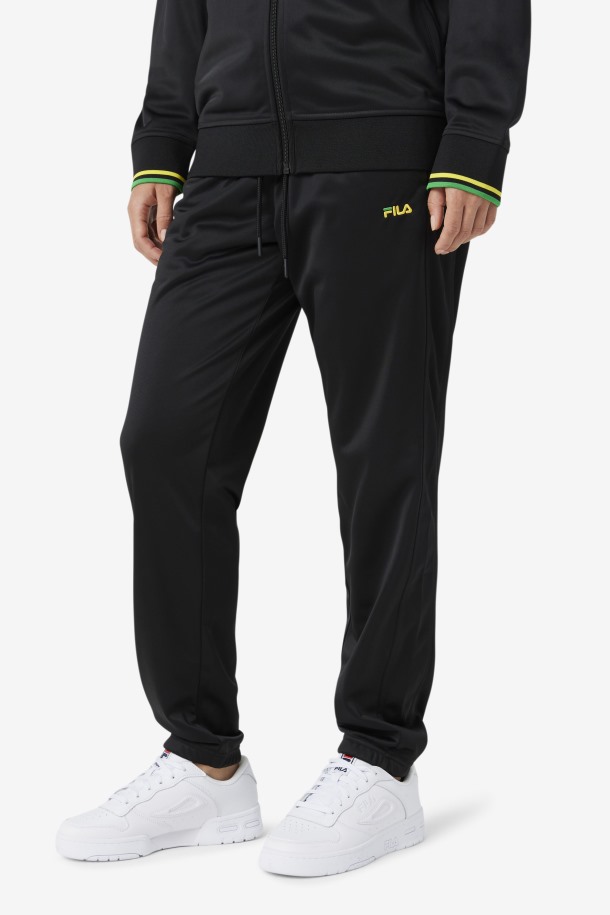 Outlet De Fila De Pantalones Jamaica Negro/blanco
