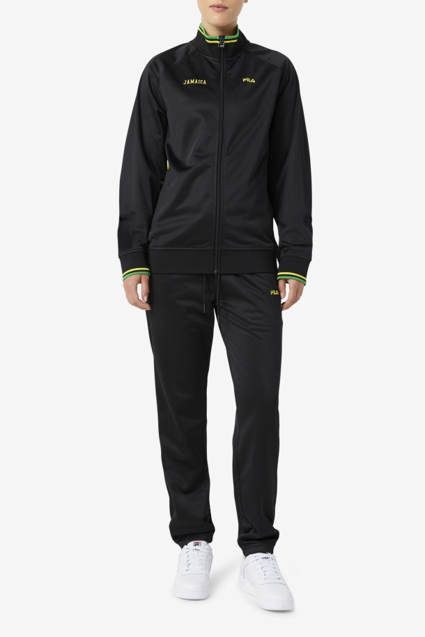 Outlet De Fila De Pantalones Jamaica Negro/blanco