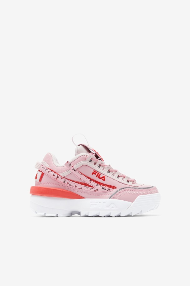 Fila Outlets Rosa/coral Blush/blanco Niños Grandes Disruptor 2 Exp