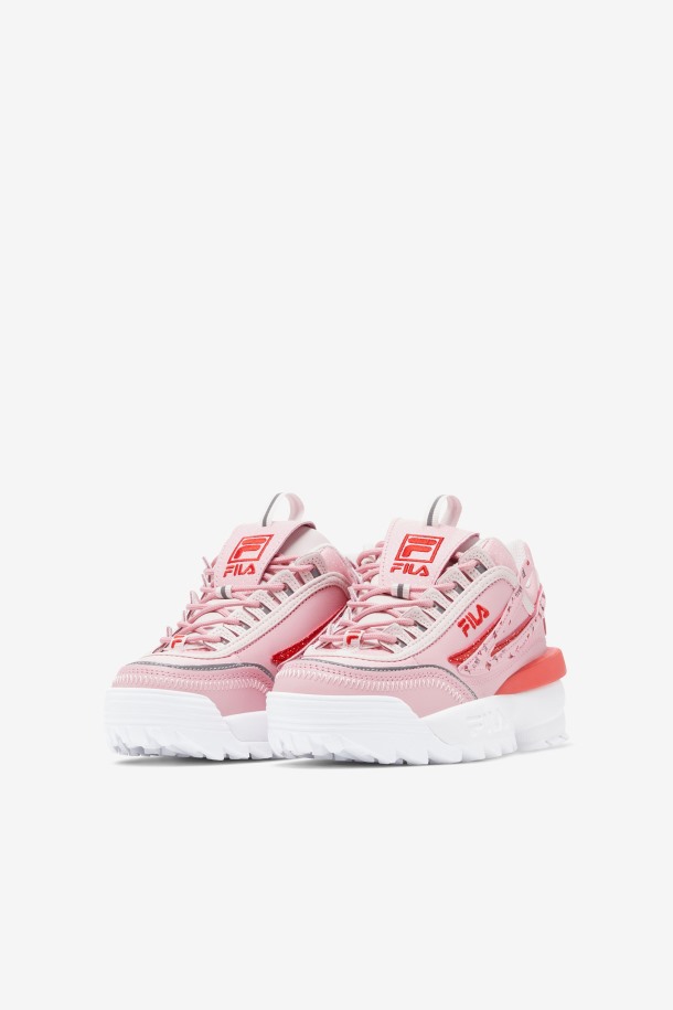 Fila Outlets Rosa/coral Blush/blanco Niños Grandes Disruptor 2 Exp