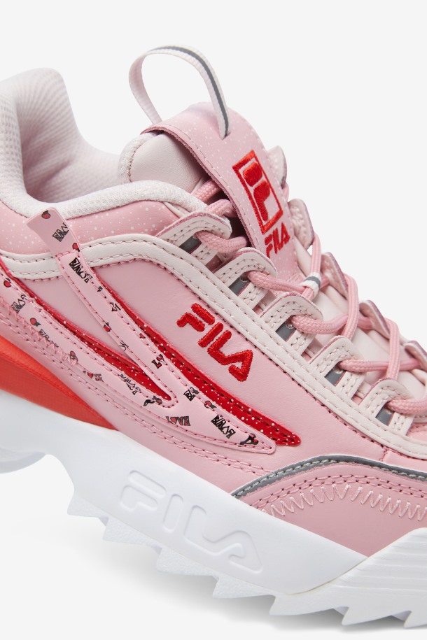 Fila Outlets Rosa/coral Blush/blanco Niños Grandes Disruptor 2 Exp