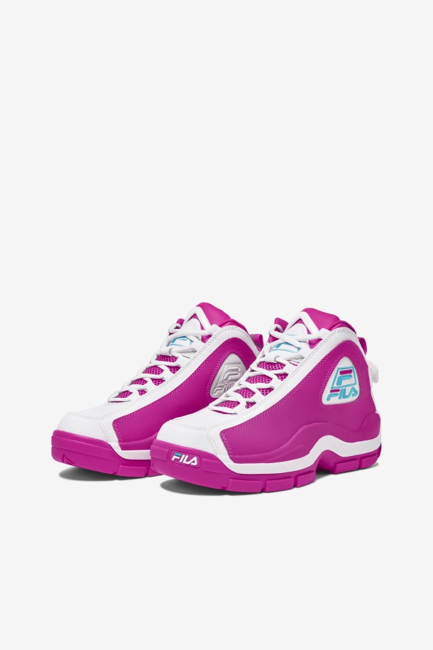 Fila Outlets Mujer Grant Hill 2 Rosa Glo/blanco/azul Pescado