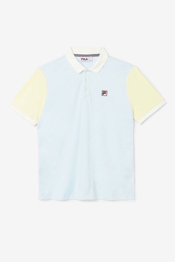 Fila Outlets Gramme Polo Azul/amarillo Tierno/malvavisco