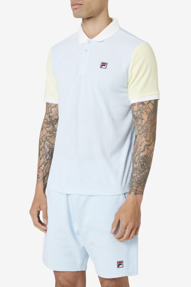 Fila Outlets Gramme Polo Azul/amarillo Tierno/malvavisco