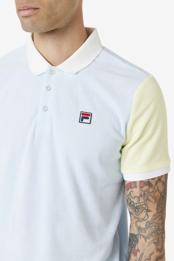 Fila Outlets Gramme Polo Azul/amarillo Tierno/malvavisco