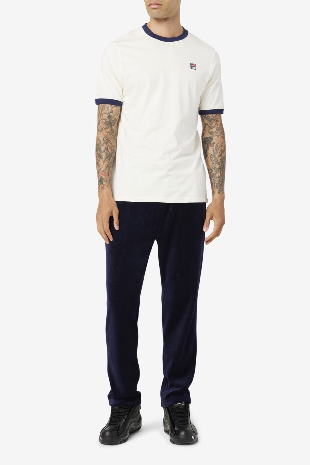 Blanco/peacoat Fila Outlets Marconi Camiseta Ringer