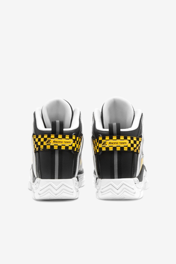 Blanco/negro/limón Niños Grandes Grant Hill 2 Racing Fila Outlet