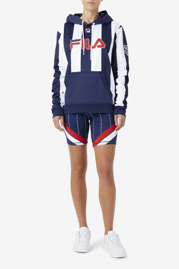 Sudadera Con Capucha Kimilah Azul Marino/blanco Ofertas Fila