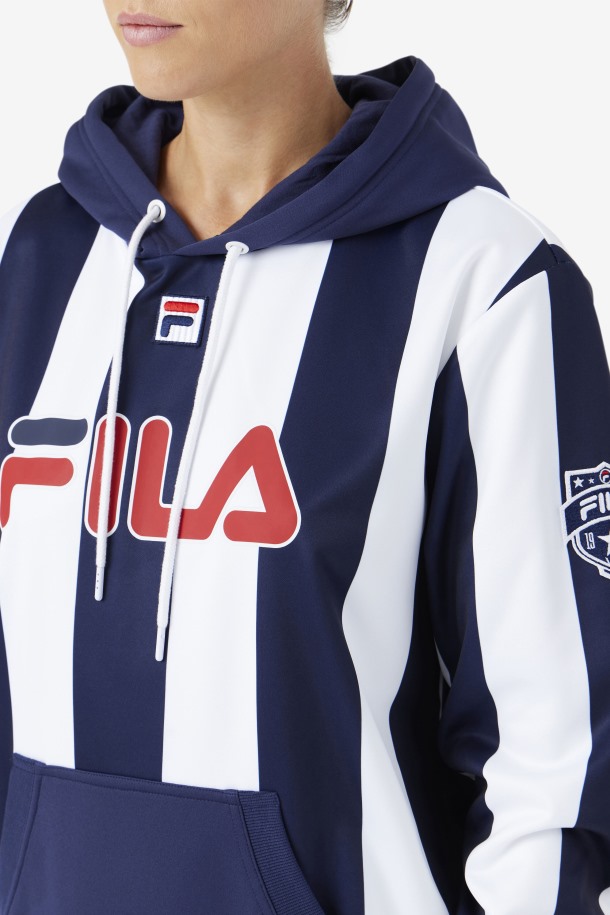 Sudadera Con Capucha Kimilah Azul Marino/blanco Ofertas Fila