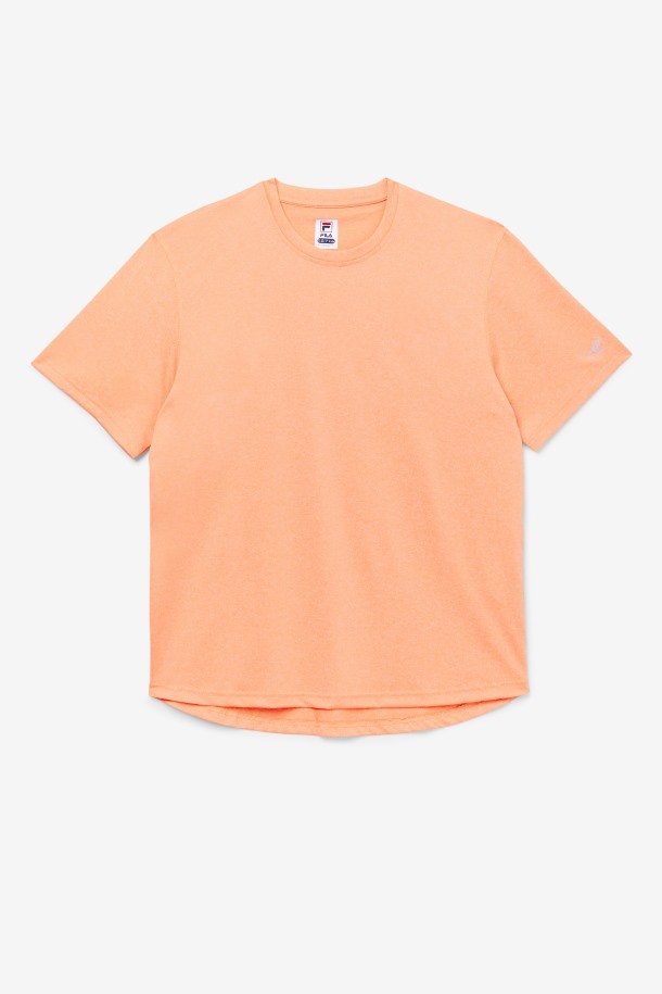 Naranja Jaspeado Pickleball Festoneado Dobladillo Crew Fila Outlet
