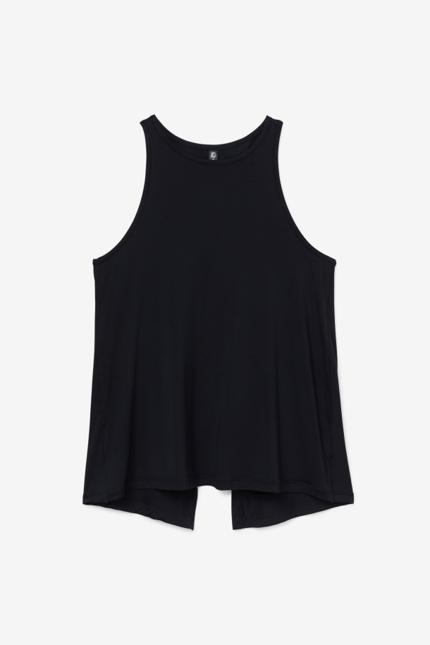Camiseta De Tirantes Fi-lux Negra Con Espalda Abierta Outlet Fila