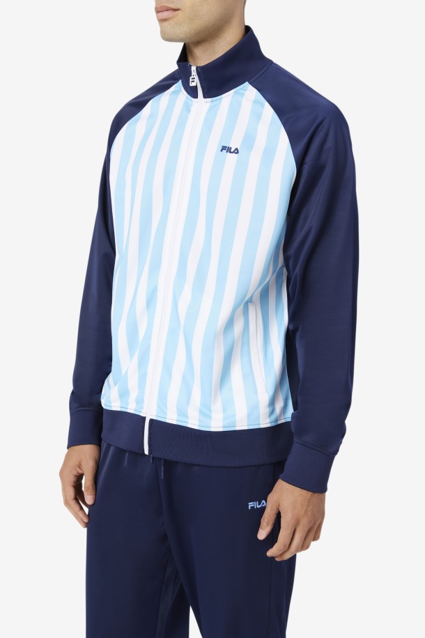 Chaqueta Deportiva Argentina Azul Marino/blanco/mar Báltico Fila Outlet