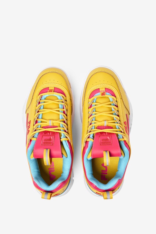 Fila Outlet Niños Grandes Disruptor 2 Premium Lemon/diva Pink/bluefish
