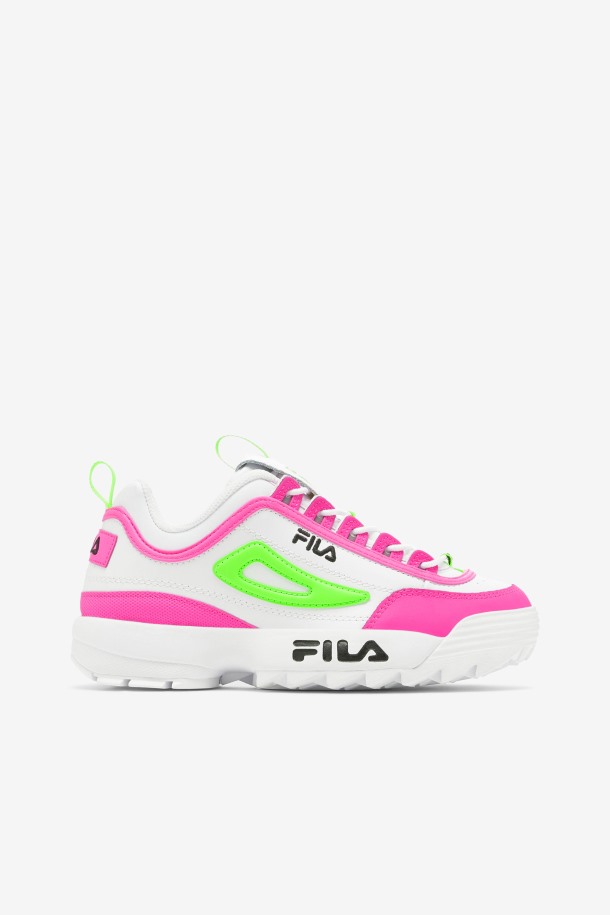 Blanco/rosa/verde Fila Outlet Mujer Disruptor 2 Premium