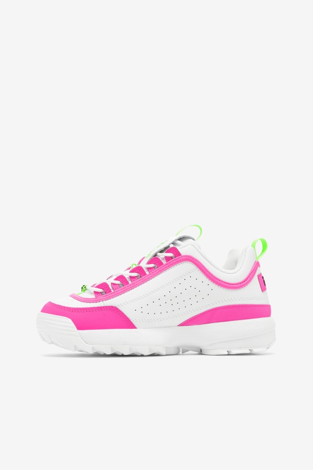 Blanco/rosa/verde Fila Outlet Mujer Disruptor 2 Premium