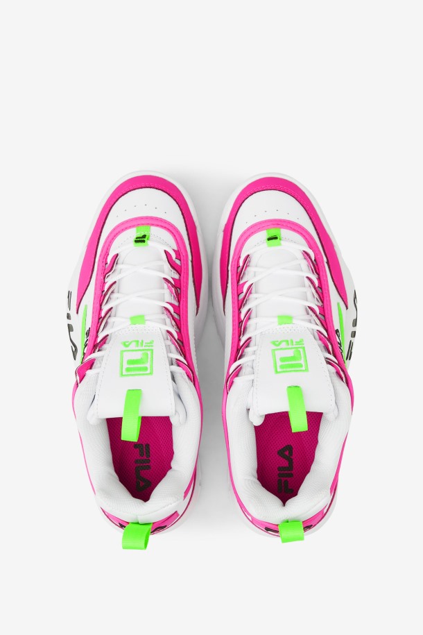 Blanco/rosa/verde Fila Outlet Mujer Disruptor 2 Premium