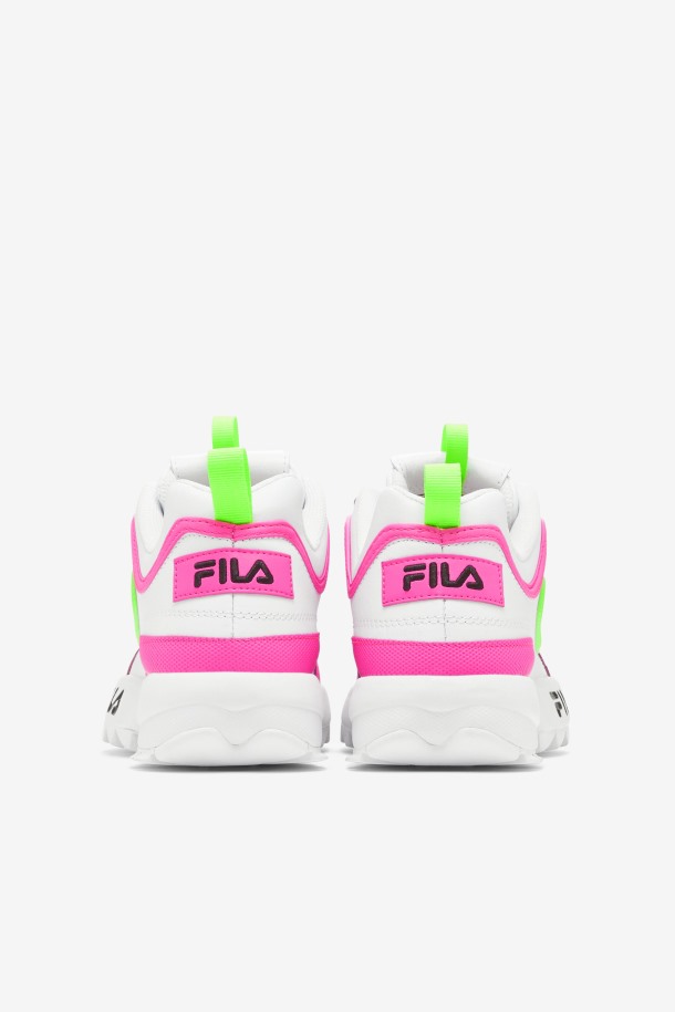 Blanco/rosa/verde Fila Outlet Mujer Disruptor 2 Premium