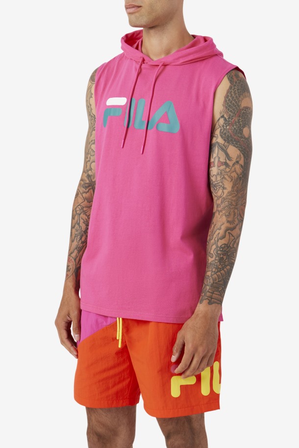Sudadera Con Capucha Sin Mangas Zany Violeta/amarillo/azul Marino Fila Outlet
