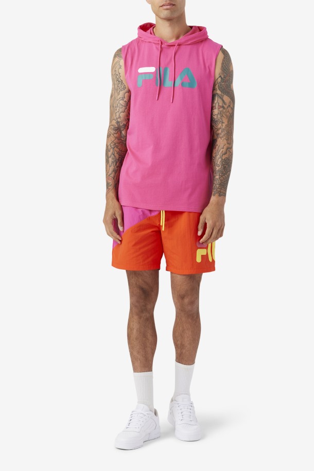 Sudadera Con Capucha Sin Mangas Zany Violeta/amarillo/azul Marino Fila Outlet