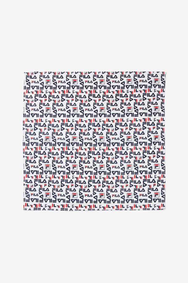Repetido Logo Bandana Fila Puntos De Venta Blanco Multi