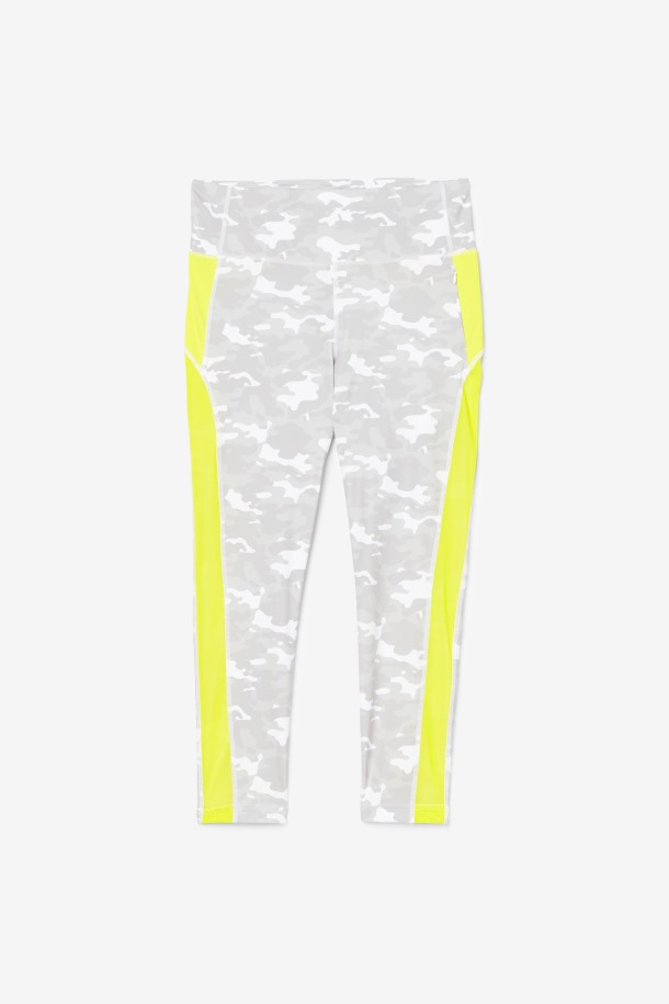 Fila Outlets Blanco/azufre Forza Contraste 7/8 Leggins