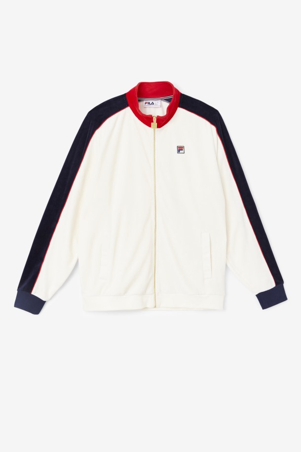 Top Chaqueta Terciopelo Cola Outlets Gardenia/rojo/peacoat