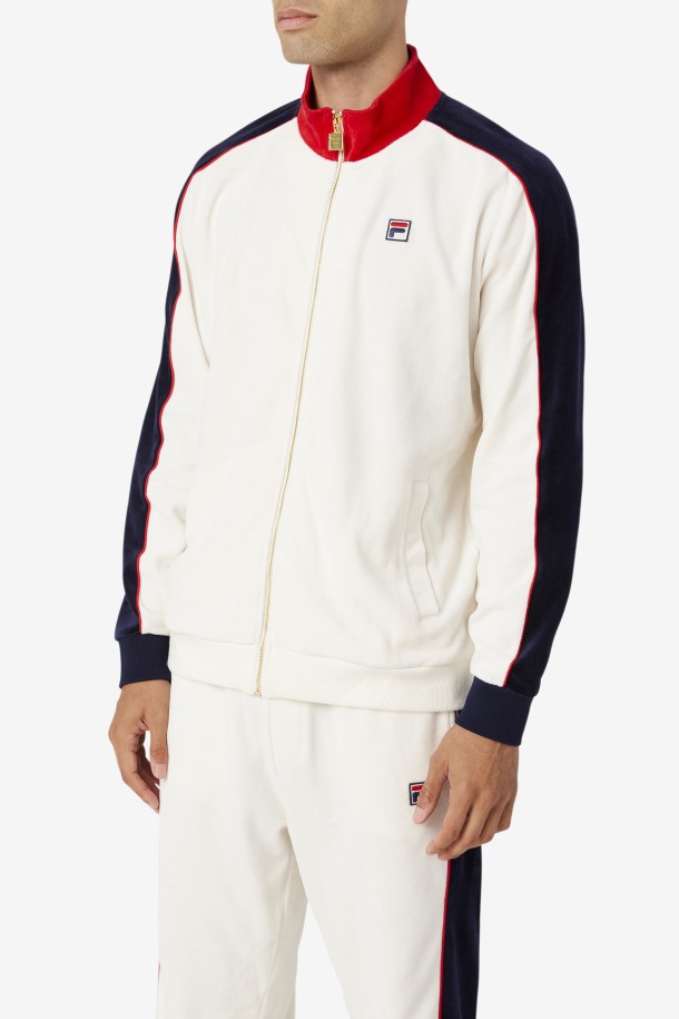 Top Chaqueta Terciopelo Cola Outlets Gardenia/rojo/peacoat