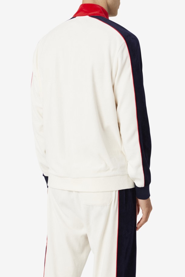 Top Chaqueta Terciopelo Cola Outlets Gardenia/rojo/peacoat