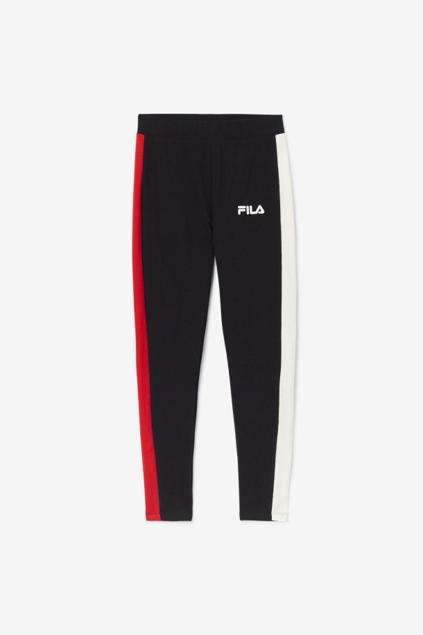 Fila Outlets Misericordia Legging Negro/gardenia/rojo