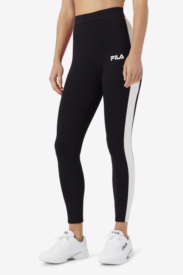 Fila Outlets Misericordia Legging Negro/gardenia/rojo