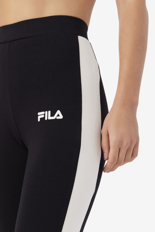 Fila Outlets Misericordia Legging Negro/gardenia/rojo