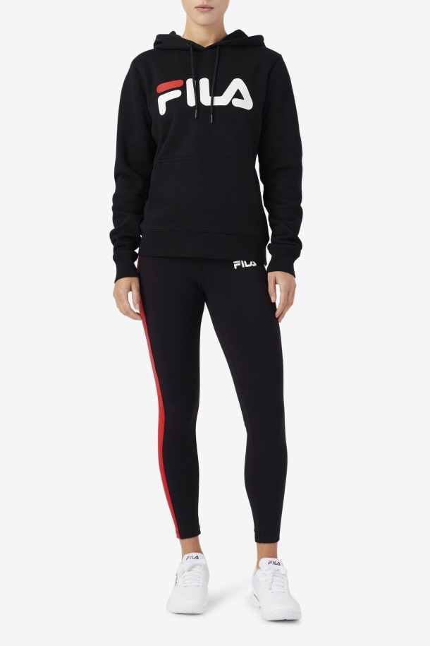 Sudadera Lucy Negro/gardenia/rojo Fila Outlet