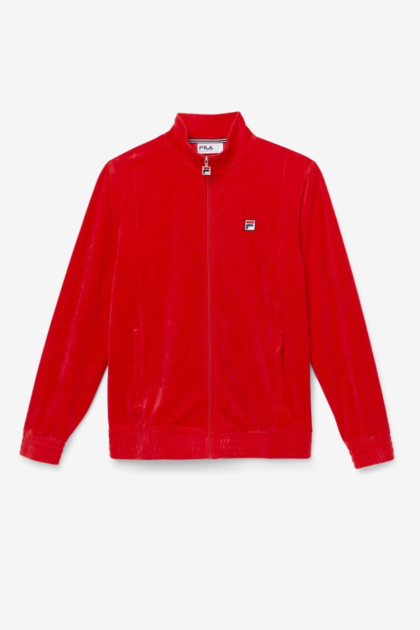 Chaqueta Terciopelo O-fit Fila Outlets Rojo